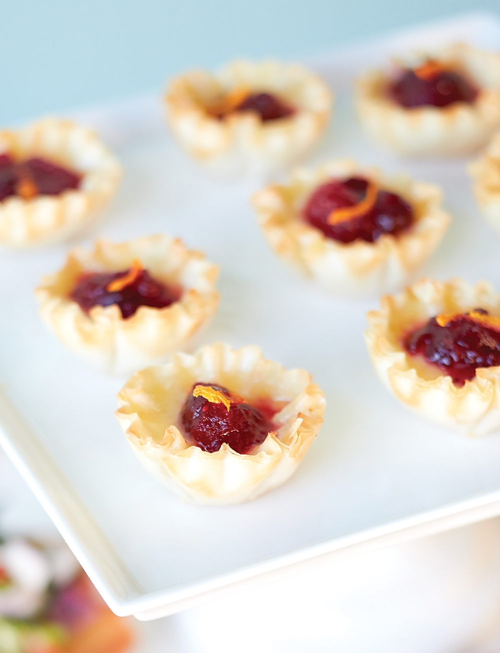 Cranberry-Orange Brie Tarts
