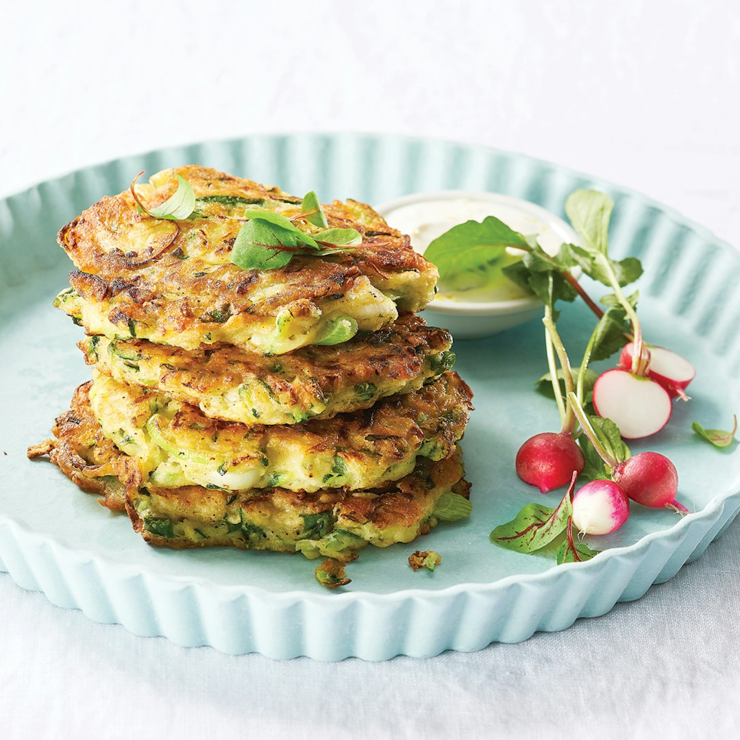 Zucchini, Leek & Green Onion Fritters LifeBeautiful Magazine
