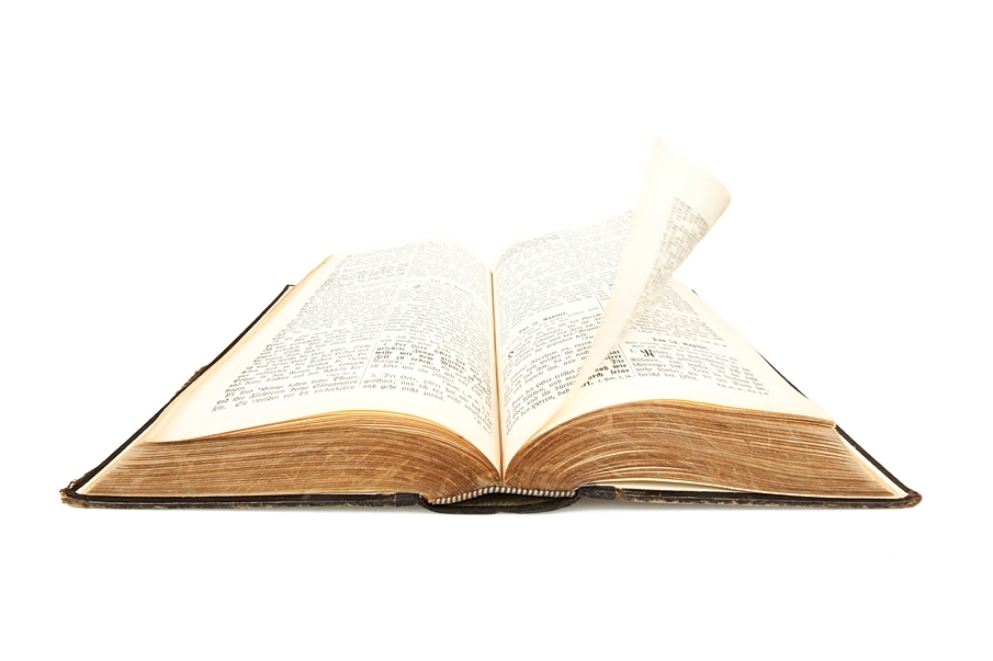 An open Bible
