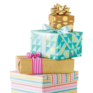 Birthdays, holidays, anniversaries, showers and special events call for packages with pizzazz. Be ready to wrap year-round by keeping supplies on hand and organized in your office, closet or other spot.
